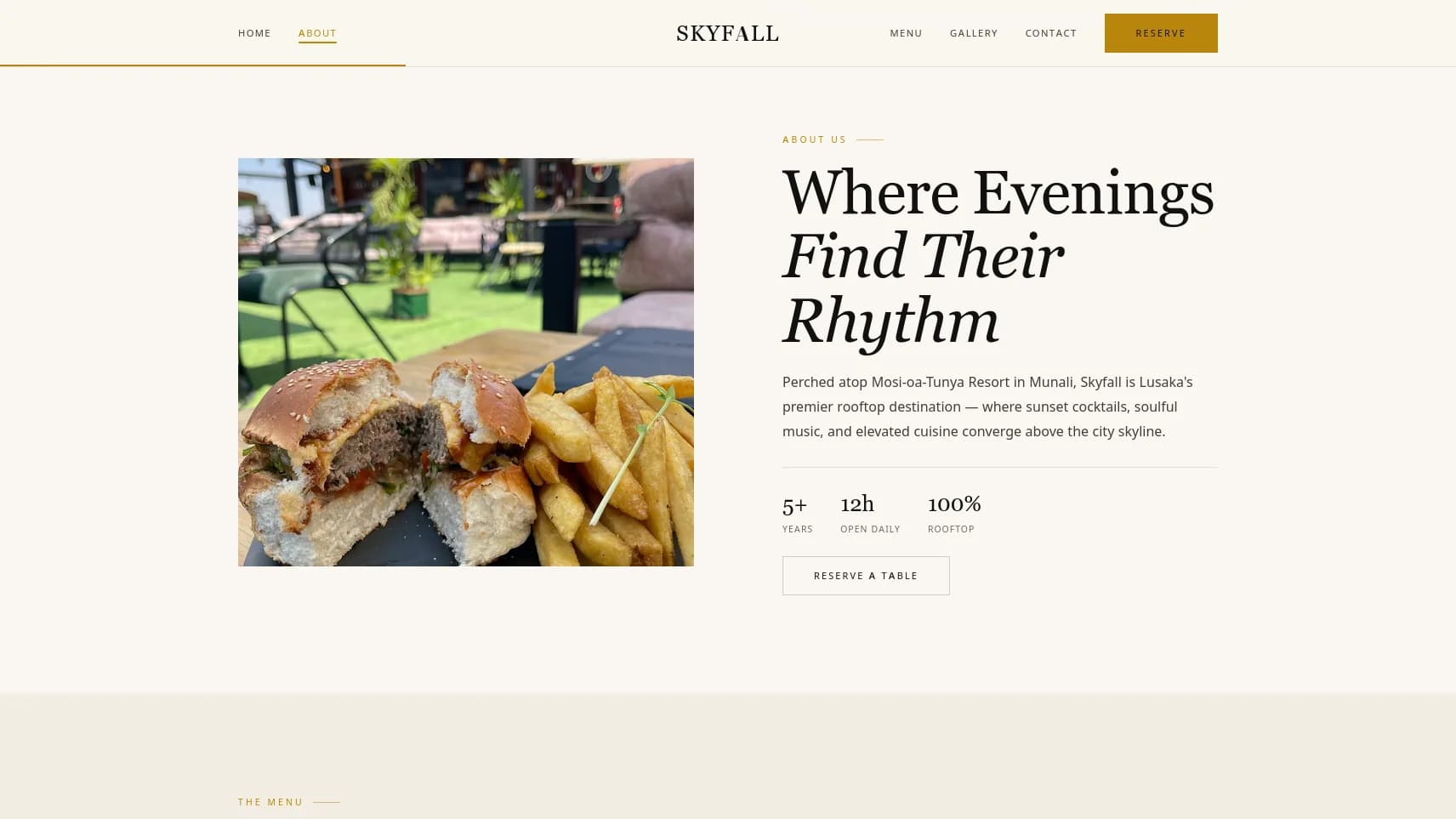 Skyfall Restaurant, page 2